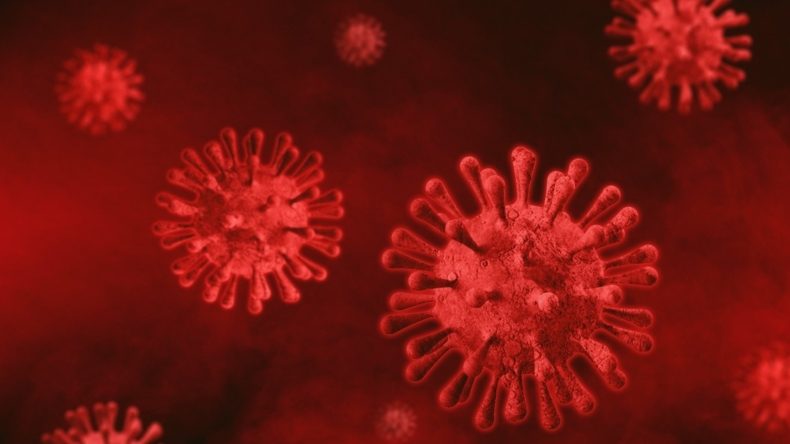 red-virus-depth-of-field-background-copy-space-text-overlay-corona-coronavirus-corona-virus-disease