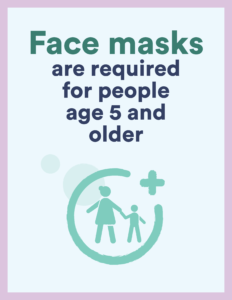 5 masks required over 5 age kids