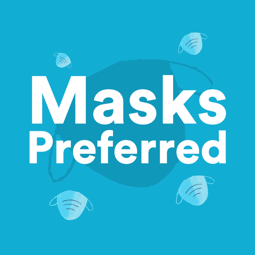 Masks preferred poster sign