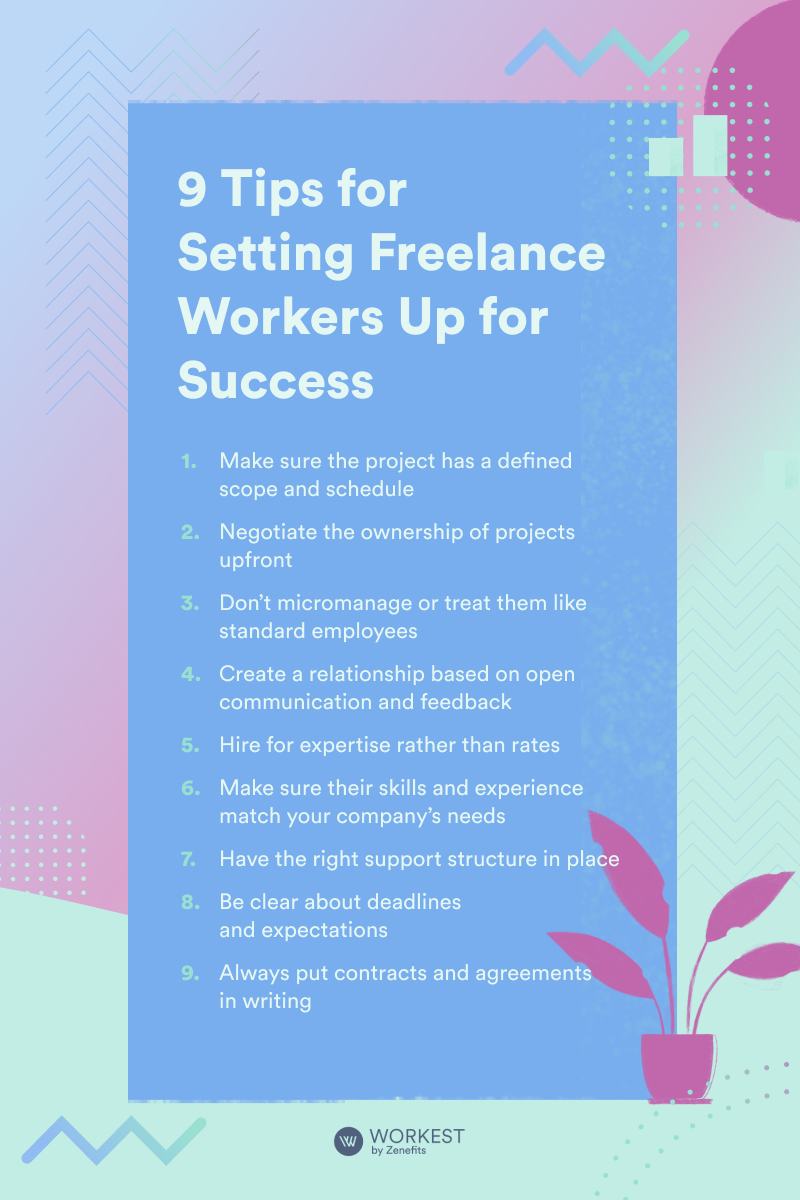 9 Tips for Setting Freelance Workers Up for Success
