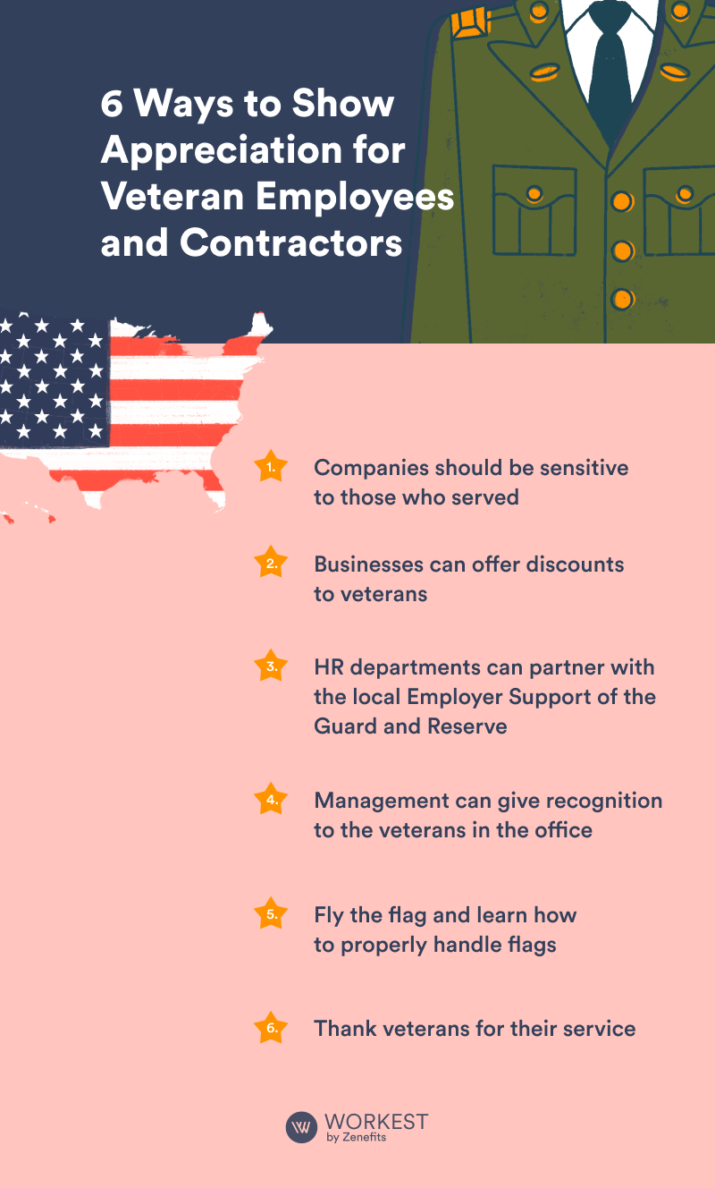6 Ways to Show Appreciation for Veteran Employees and Contractors