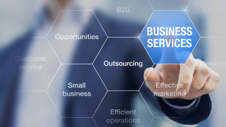 concept of outsourcing professional employer services for small businesses