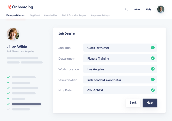 Onboarding software for small businesses: 
 Employee Onboarding - Zenefits